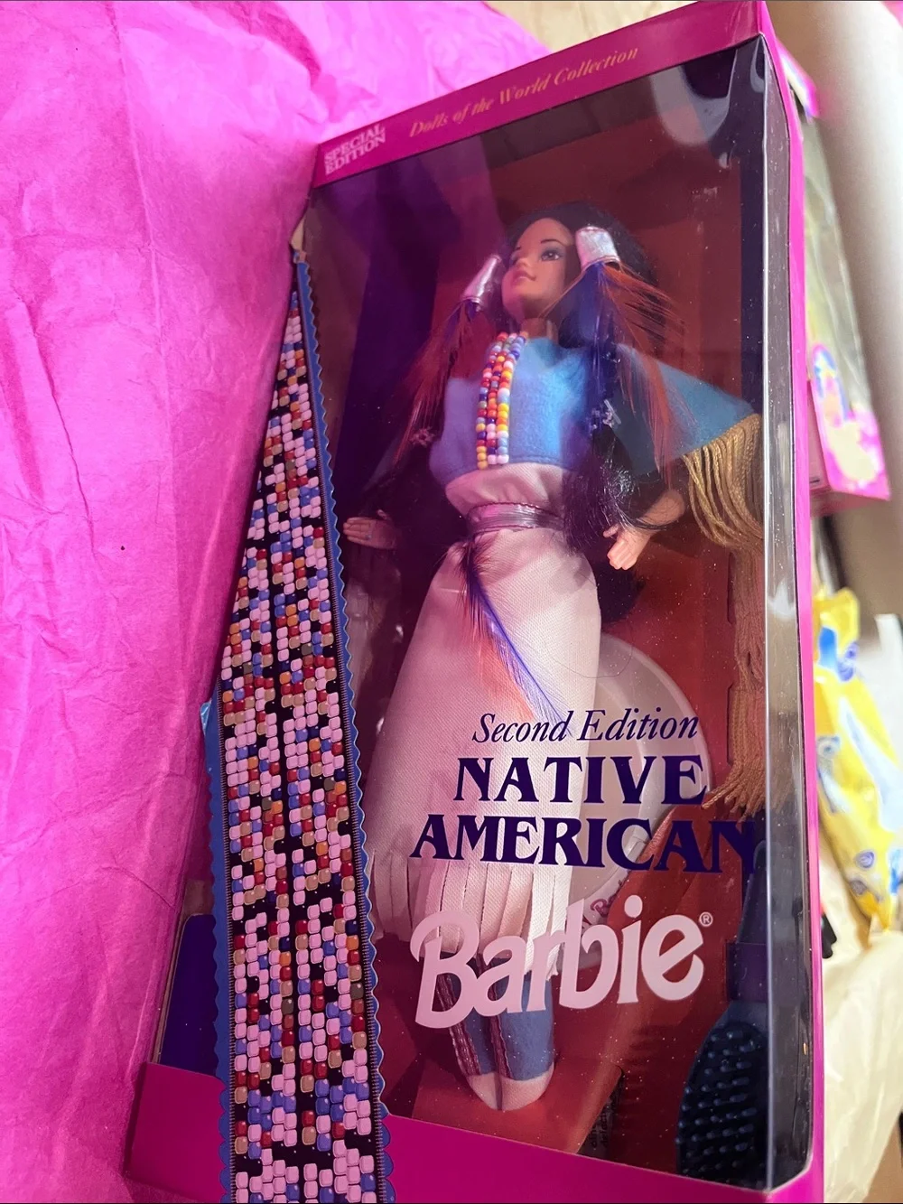 1996 Second Edition Native American Barbie Dolls of the World Collection NRFB